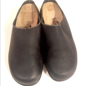 STEGMANN women's shoes, slip on clogs, leather